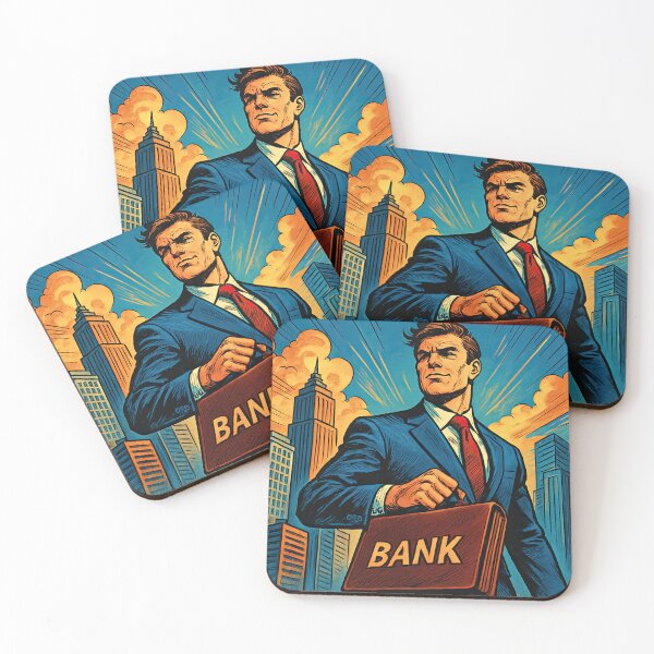 Item preview, Banker | Comics style - Cartoon designed and sold by ComicsFactory.