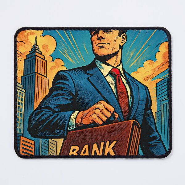 Item preview, Banker | Comics style - Cartoon designed and sold by ComicsFactory.