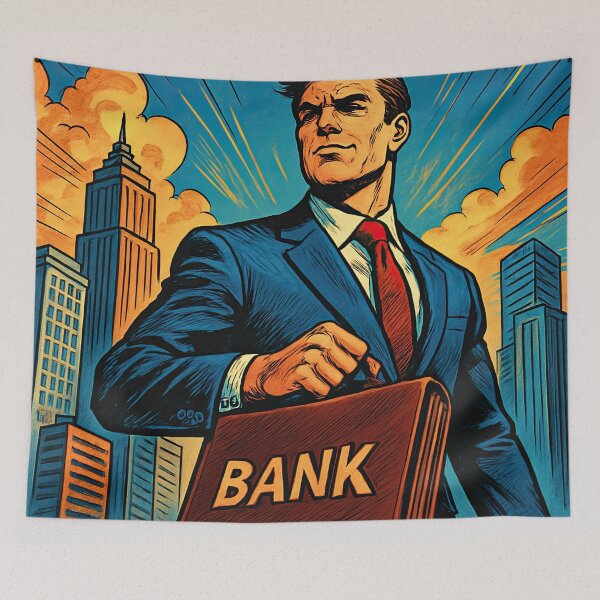 Item preview, Banker | Comics style - Cartoon designed and sold by ComicsFactory.