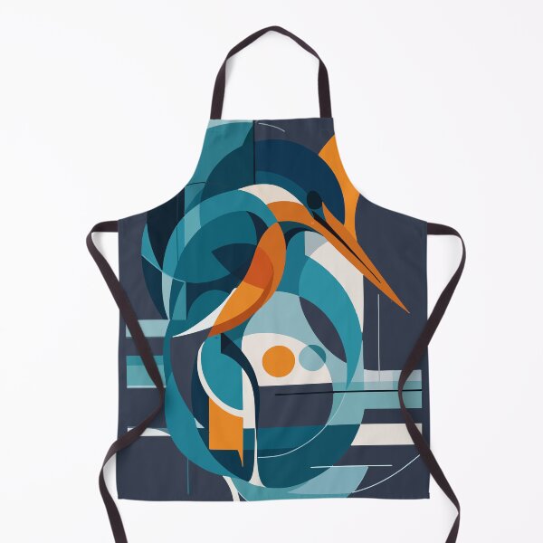 Item preview, Abstract Geometric Kingfisher – Modern Minimalist Bird Art designed and sold by PrimitiveTees.