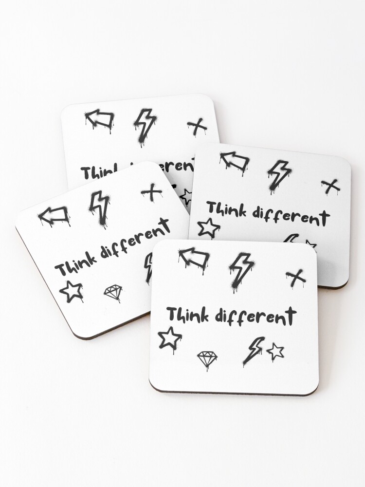 Thumbnail 1 of 5, Coasters (Set of 4), Think different designed and sold by Sodoshop.