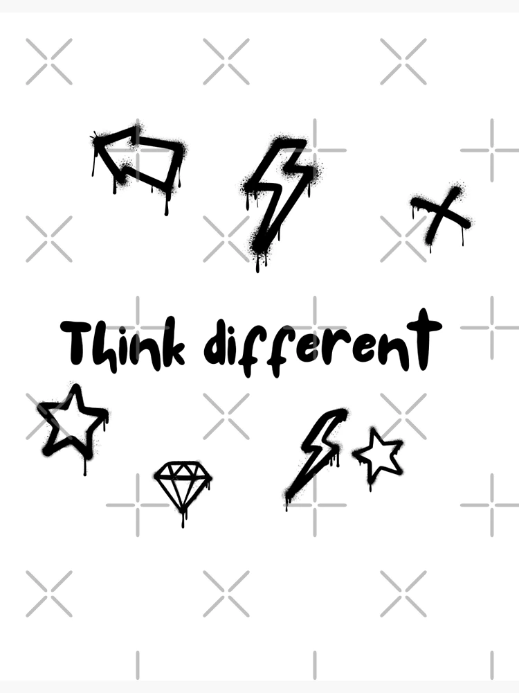 Thumbnail 3 of 3, Poster, Think different designed and sold by Like it.
