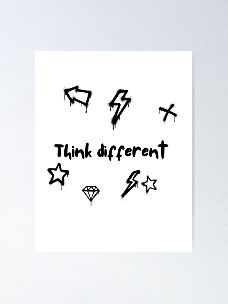Thumbnail 1 of 3, Poster, Think different designed and sold by Sodoshop.