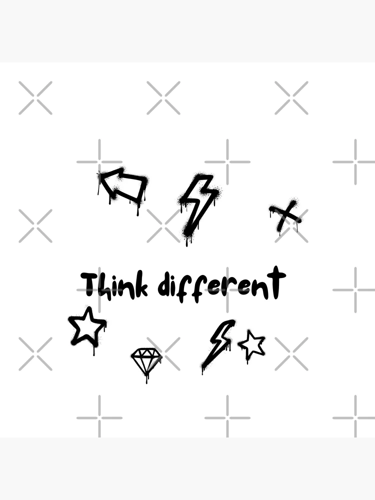 Thumbnail 4 of 4, Clock, Think different designed and sold by Like it.