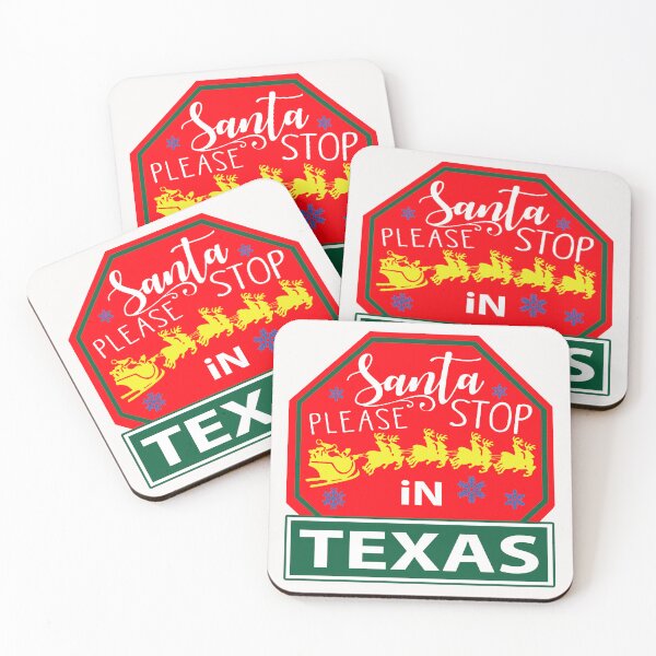 Item preview, Santa Please Stop In Texas; USA; Christmas; designed and sold by StickerApe.