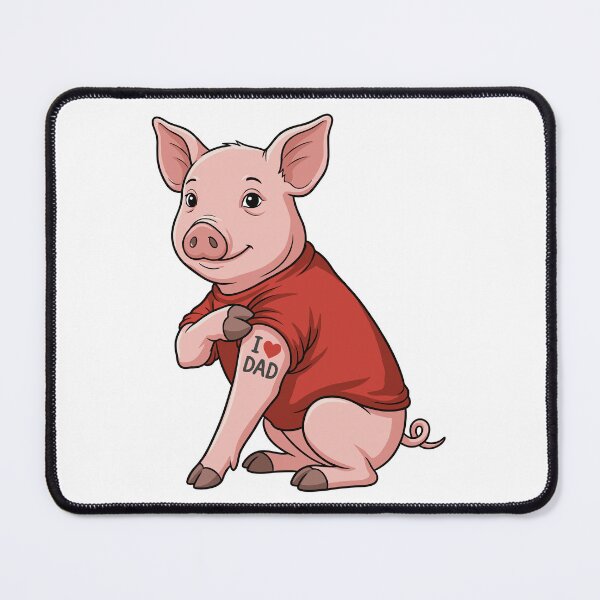 Item preview, I Love Dad Pig Fathers Day designed and sold by Mariano Topno.