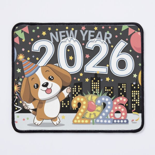 Item preview, Beagle's New Year Celebration 2026 designed and sold by NeatThingLover.
