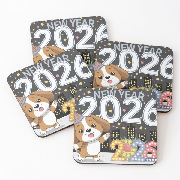 Item preview, Beagle's New Year Celebration 2026 designed and sold by NeatThingLover.