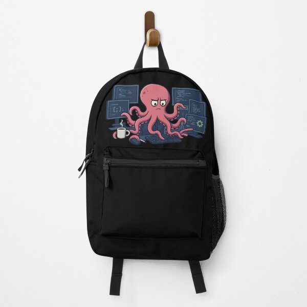 Item preview, I've become an octopus from too many tasks – a humorous and familiar design for programmers and tech enthusiasts designed and sold by Ach&Koor.
