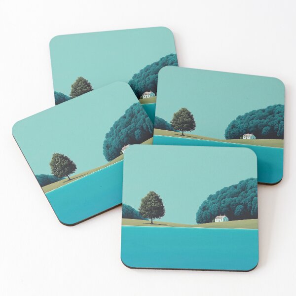Item preview, Solitary Tree and House by the Lake designed and sold by lautir.
