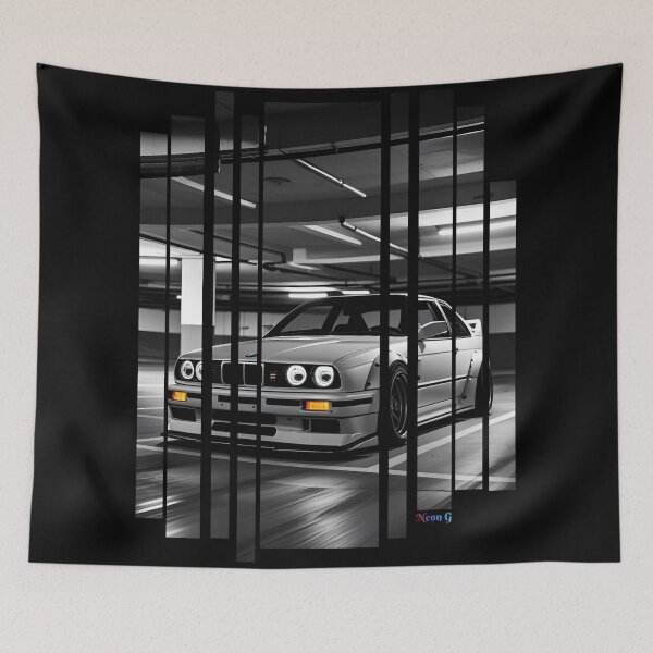 Item preview, B.W Power of the 3 series coupe with wide body kit, street racing vibe, high contrast neon colors 5 designed and sold by Neon G.