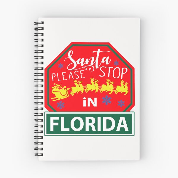 Item preview, Santa Please Stop In Florida; USA; Christmas; designed and sold by StickerApe.