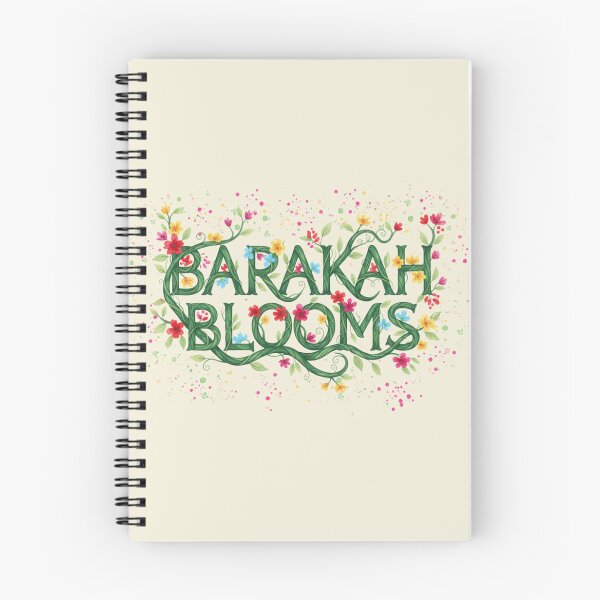 Item preview, Barakah Blooms - Floral Lettering Botanical Blessings Art designed and sold by D-Islamic.