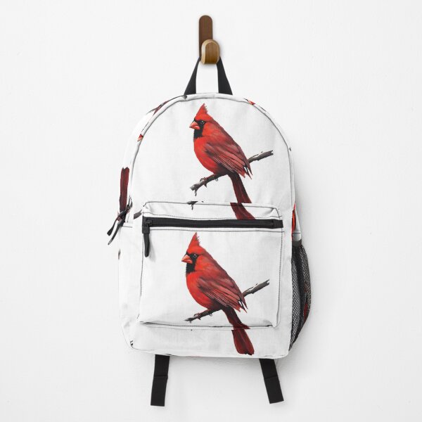 Item preview, Red Cardinal Bird Perched on Branch Nature Art designed and sold by Kmcantley.