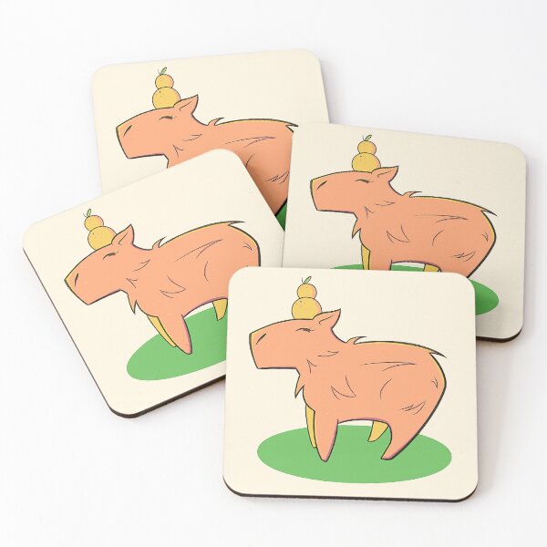 Item preview, Happy Capybara With Oranges designed and sold by marley-seraph.