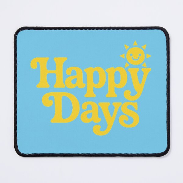 Item preview, Happy Days 70s Retro Sun Typography Art Print designed and sold by H2Vibes.