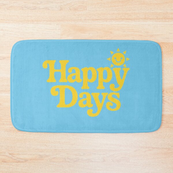 Item preview, Happy Days 70s Retro Sun Typography Art Print designed and sold by H2Vibes.