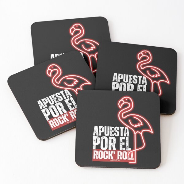 Item preview, Spanish phrase: Bet on rock and roll with red flamenco. designed and sold by Rebeldía Pura.