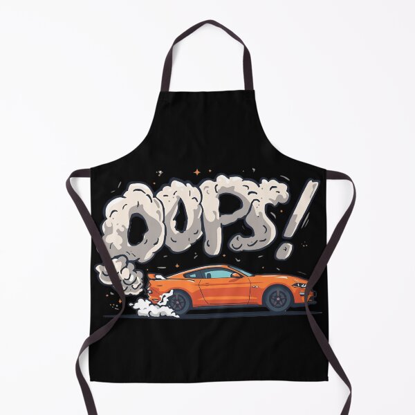 Item preview, Sports car doing burnout, smoke spelling Oops 1 designed and sold by Neon G.