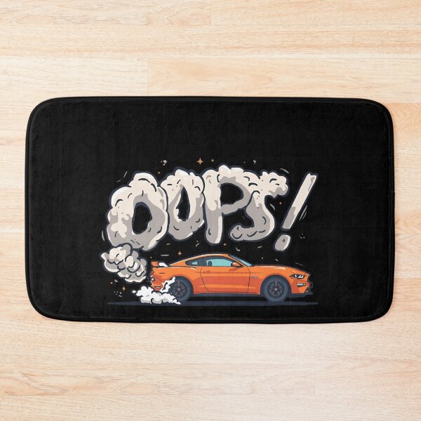 Item preview, Sports car doing burnout, smoke spelling Oops 1 designed and sold by Neon G.