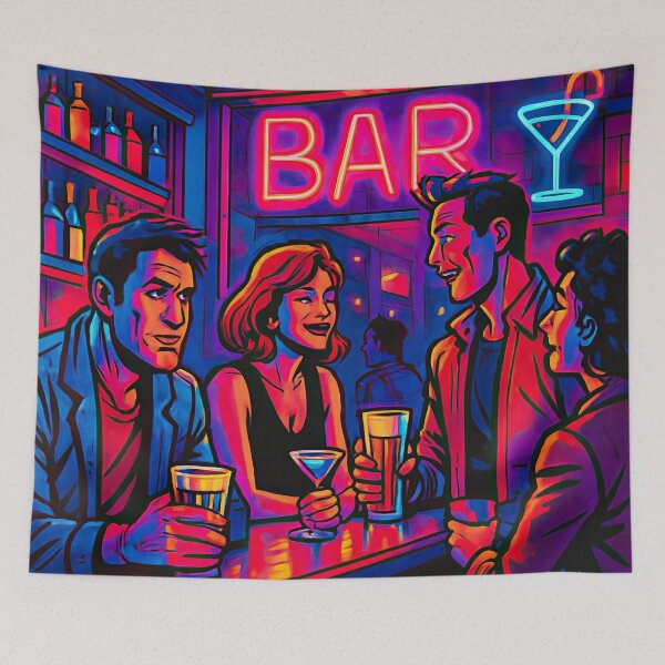 Item preview, Bar | Comics style - Cartoon designed and sold by ComicsFactory.