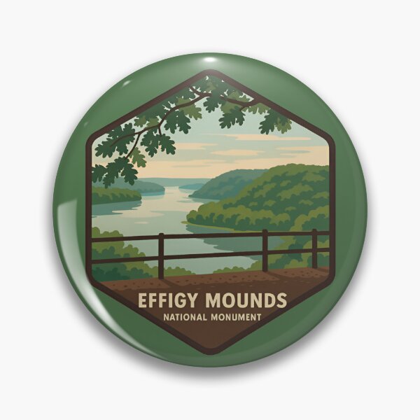 Item preview,  Effigy Mounds National Monument  designed and sold by Broken Antler Designs .
