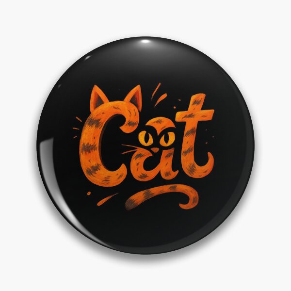 Item preview, Cat Typography Art – Creative Orange Cat Lettering Illustration designed and sold by FluffinCool.
