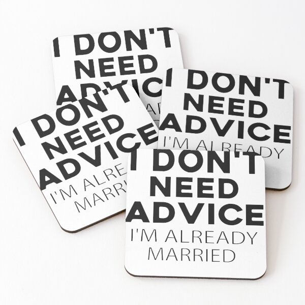 Item preview, I Don’t Need Advice I’m Already Married – Funny Marriage Quote Design designed and sold by arabiw.