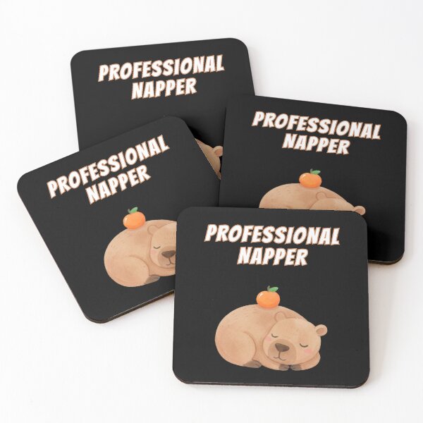 Item preview, Cute Capybara Professional Napper Kawaii Meme designed and sold by AnimalMemeHub.