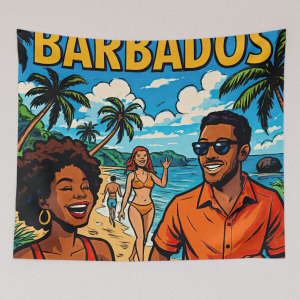 Item preview, Barbados landscape | Comics style - Cartoon designed and sold by ComicsFactory.