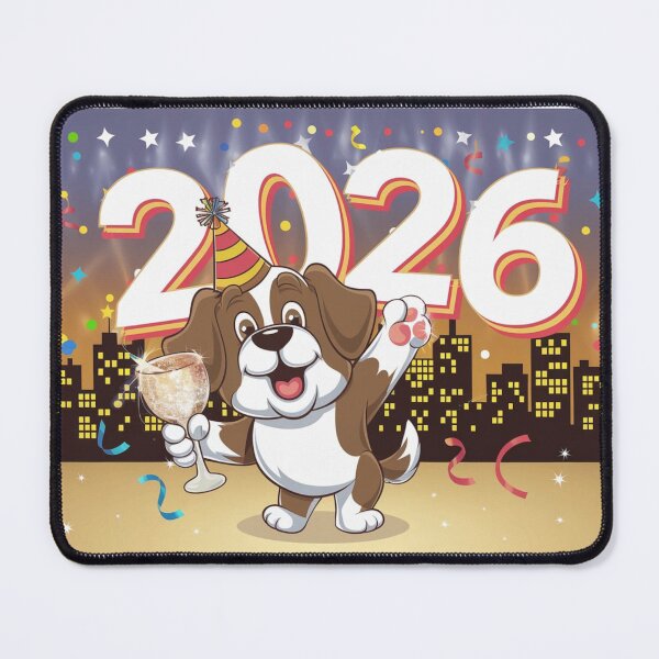 Item preview, Celebration St Bernard Welcomes 2026 designed and sold by NeatThingLover.
