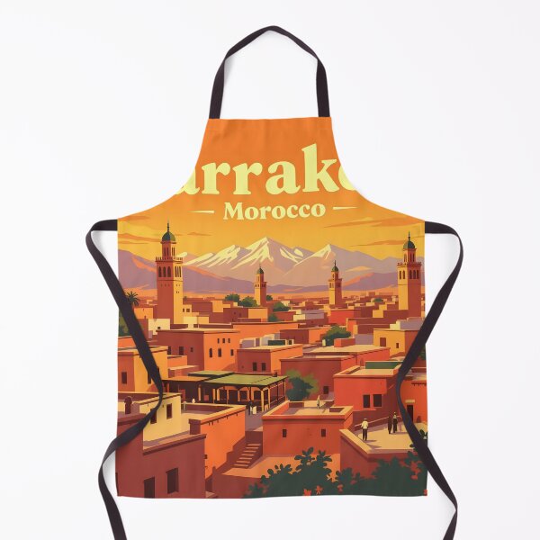 Artikelvorschau, Marrakesch, Marokko: Reiseplakat im Vintage-Stil entworfen und verkauft von LSVart.