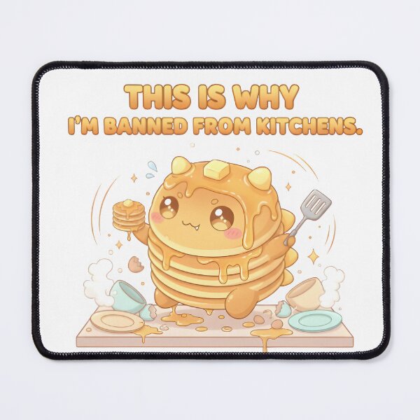 Item preview, This Is Why I’m Banned From Kitchens – Cute Food Kaiju Chaos designed and sold by Snackwear Apparel.