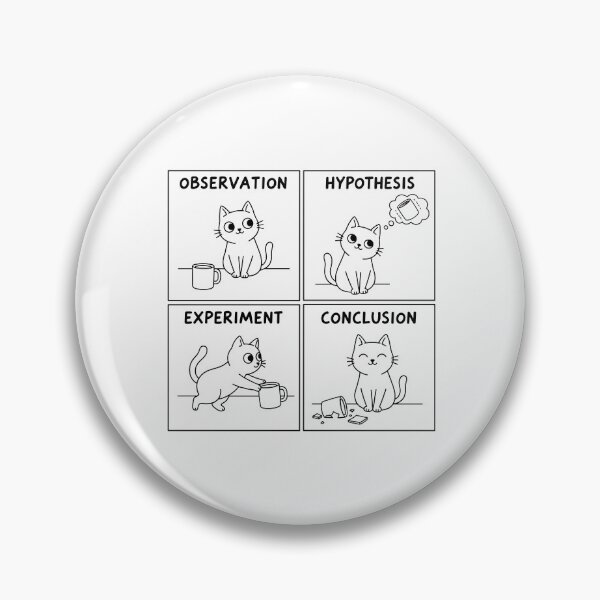 Item preview, The Cat's Scientific Method: Knock It Off designed and sold by artistastshirt.