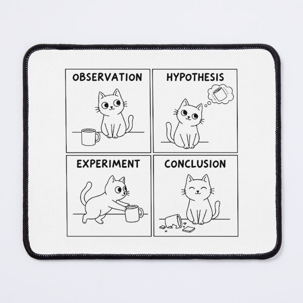 Item preview, The Cat's Scientific Method: Knock It Off designed and sold by artistastshirt.