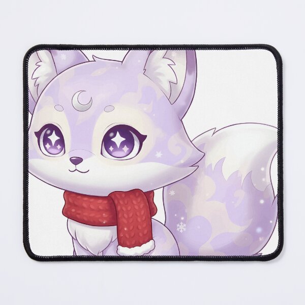 Item preview, Luna The Dreamy Fox With Christmas Scarf designed and sold by ClubofStitches.
