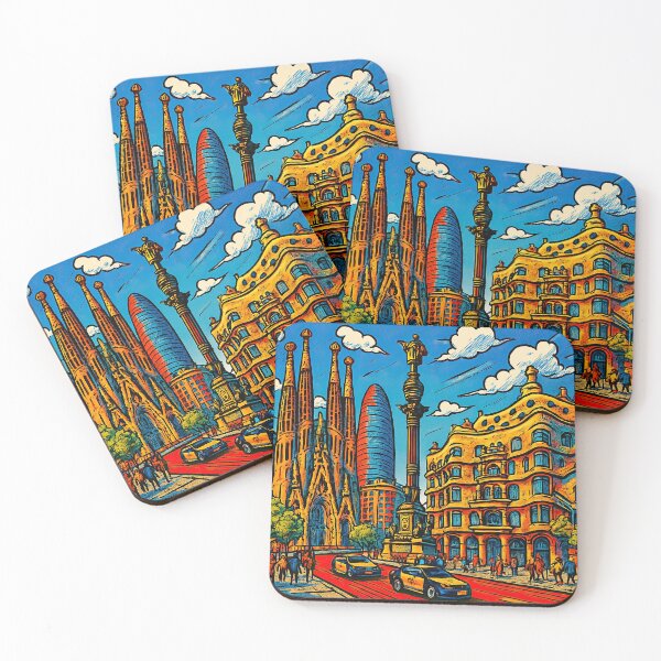 Item preview, Barcelona, city | Comics style - Cartoon designed and sold by ComicsFactory.