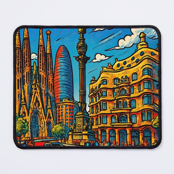 Item preview, Barcelona, city | Comics style - Cartoon designed and sold by ComicsFactory.