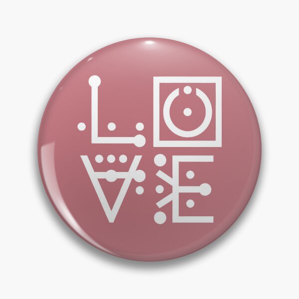 Item preview, LOVE Geometric Dot Design with Abstract Typography on Pink Background designed and sold by SplashTastic.