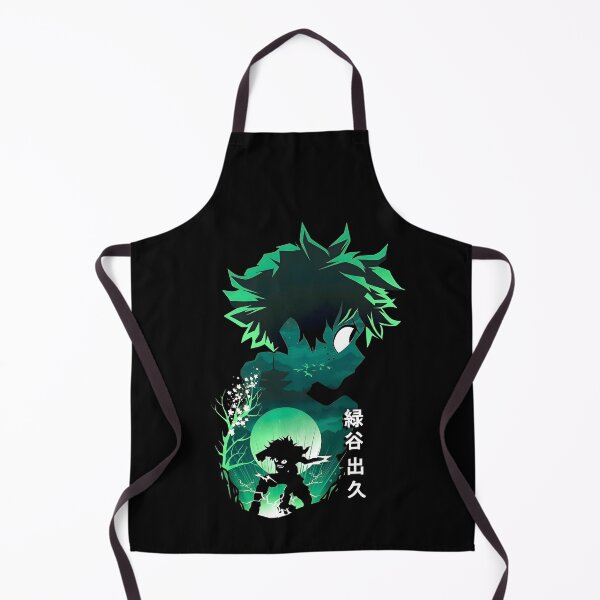 Item preview, Anime boy hero in green costume with determined face art designed and sold by HcReelnaClip.
