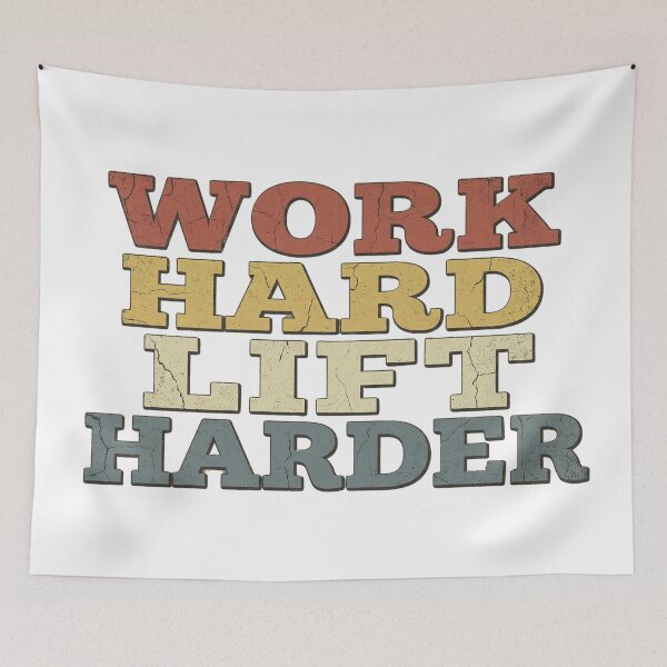 Item preview, Work Hard Lift Harder designed and sold by Haji  Kamora.