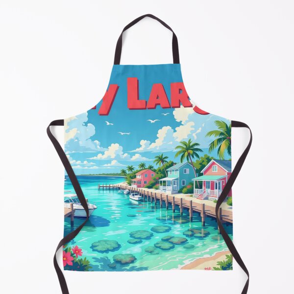 Item preview, Key Largo, Florida, USA: Vintage-Style Painterly Travel Poster designed and sold by LSVart.