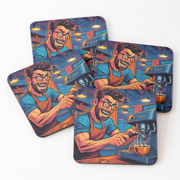Item preview, Barista | Comics style - Cartoon designed and sold by ComicsFactory.