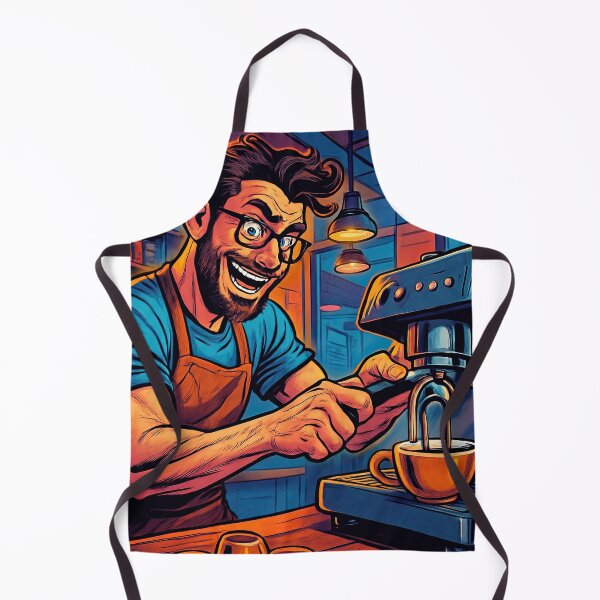 Item preview, Barista | Comics style - Cartoon designed and sold by ComicsFactory.