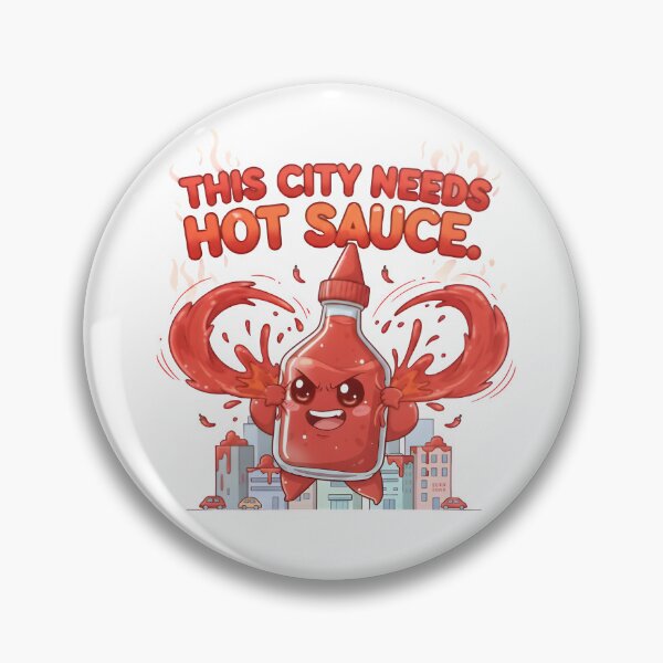 Item preview, The City Needs Hot Sauce – Spicy Sauce Kaiju Chaos designed and sold by Snackwear Apparel.