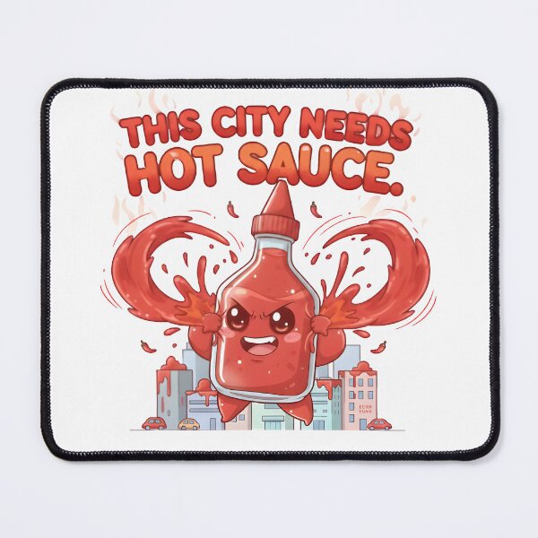 Item preview, The City Needs Hot Sauce – Spicy Sauce Kaiju Chaos designed and sold by Snackwear Apparel.