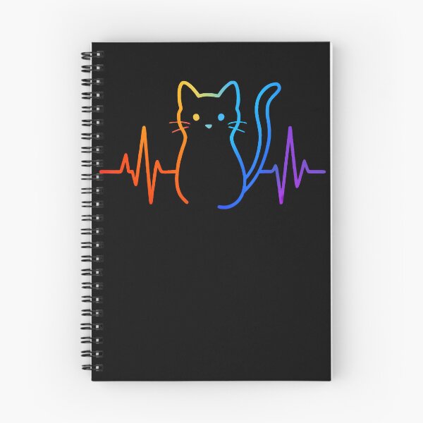 Item preview, Cute Colorful Cat Heartbeat Ekg designed and sold by TyrelKoch.
