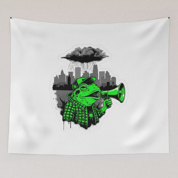 Item preview, Portland Frog Protest – The Rose Art City designed and sold by w66aboo.
