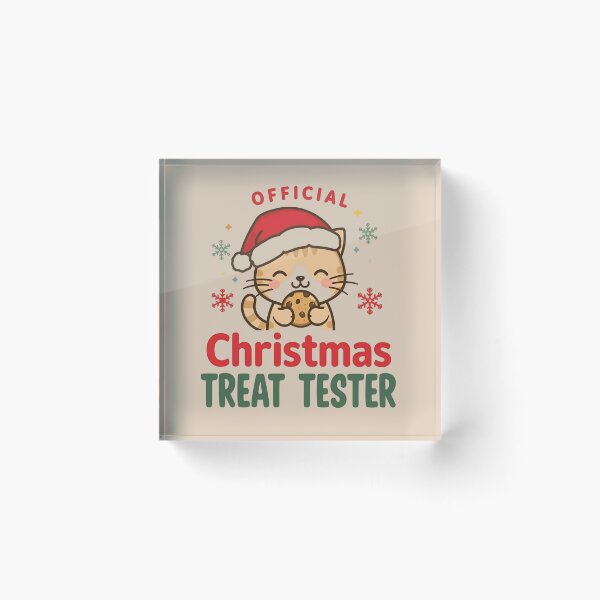 Item preview, Official Christmas Treat Tester – Funny Pet Holiday Design designed and sold by EchopawCo.