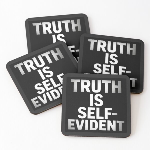 Item preview, Truth Is Self Evident Shirt - Bold Minimalist Quote Typography designed and sold by POD DYNASTY.